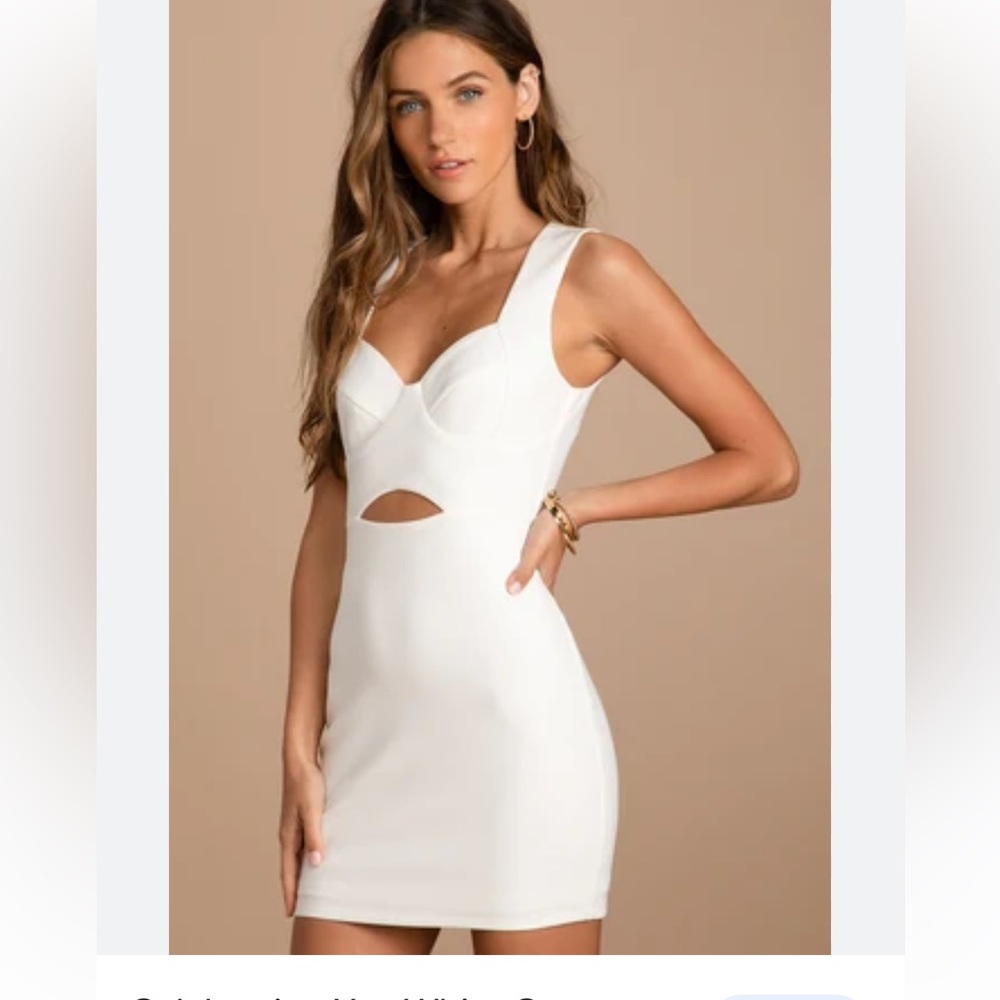 lulus  Annalisa dress size small with Bride bag